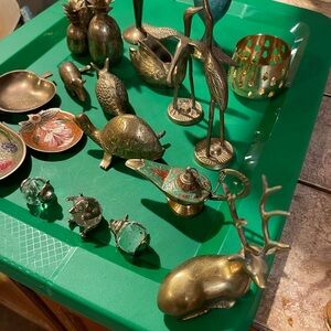Brass Animal Figurines Collection